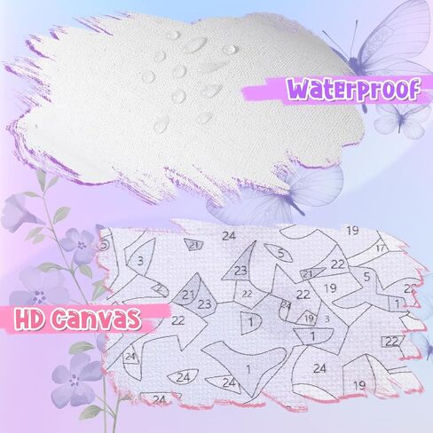 OKSGYTA DIY Paint by Numbers Marblehead Lighthouse Lake Erie Ohio Canvas Painting Set with Acrylic Pigment Paintbrush for Adults Beginners Artwork Gift 16" x 20" in Kuwait