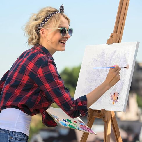 OKSGYTA DIY Paint by Numbers Marblehead Lighthouse Lake Erie Ohio Canvas Painting Set with Acrylic Pigment Paintbrush for Adults Beginners Artwork Gift 16" x 20" in Kuwait