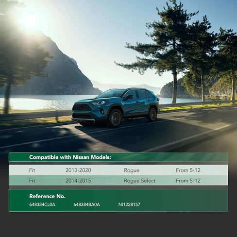 درع رذاذ المحرك السفلي الأيمن الأمامي YHTAUTO متوافق مع Nissan Rogue 2013-2020، Rogue Select 2014-2015 من 5-12 واقيات علبة المحرك in Saudi Arabia