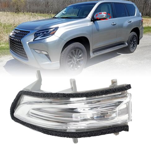 الحق LED مرآة جانبية بدوره مصباح إشارة الجمعية يناسب لكزس LX570 GX460 2010-2023 مصباح استبدال الجانب الركاب in Saudi Arabia