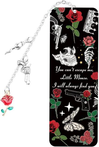 UJIMS قارئ مسكون بالإشارة المرجعية لمحبي الفأر الصغير هدية رومانسية داكنة Merch Zade كتب هدية العشاق (HauntingMousePaper) in Saudi Arabia