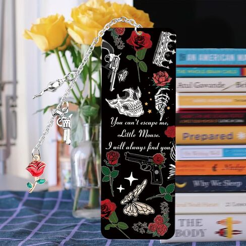 UJIMS قارئ مسكون بالإشارة المرجعية لمحبي الفأر الصغير هدية رومانسية داكنة Merch Zade كتب هدية العشاق (HauntingMousePaper) in Saudi Arabia