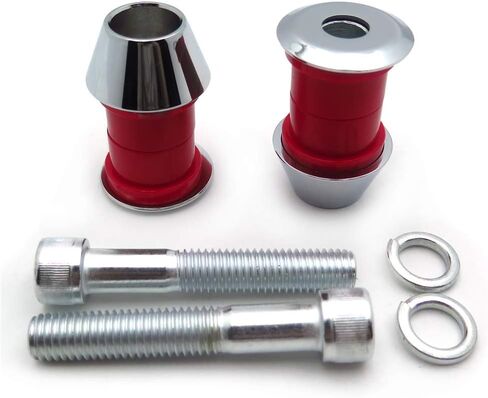 HTTMT- US-TGHD-HAD021-I-RD2- البطانات الناهضة لمقود المقود من البولي يوريثين البلاستيك الحراري مع مسمار صعود 1/2 بوصة - 13 متوافق مع Harley Big Twin 84-19 in Kuwait