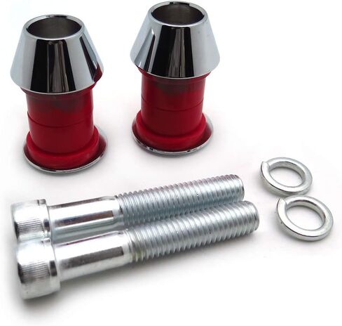 HTTMT- US-TGHD-HAD021-I-RD2- البطانات الناهضة لمقود المقود من البولي يوريثين البلاستيك الحراري مع مسمار صعود 1/2 بوصة - 13 متوافق مع Harley Big Twin 84-19 in Kuwait