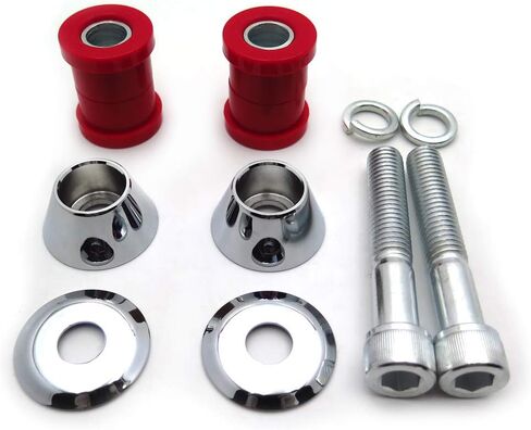 HTTMT- US-TGHD-HAD021-I-RD2- البطانات الناهضة لمقود المقود من البولي يوريثين البلاستيك الحراري مع مسمار صعود 1/2 بوصة - 13 متوافق مع Harley Big Twin 84-19 in Kuwait