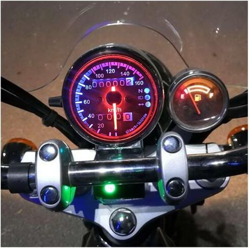 motorcycle mileometer 12V Universal Motorcycle Tachometer Odometer With Turn Signal Headlight Indicator Motorbike Gauge Digital Dash Parts in Saudi Arabia