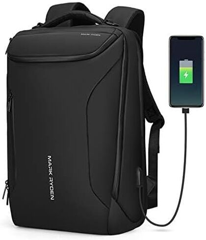MARK RYDEN Business Backpack for Men, Waterproof High Tech Backpack with Sport Car Shape Design and USB Charging Port, Travel Laptop Backpack Fits 17.3 Inch Notebook in Saudi Arabia