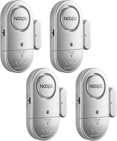 Door Window Alarm 2 Pack, New Version with Two Volume Levels,NOOPEL Burglar Intruder Entry Alarm for Kids Toddlers Indoor Personal Safety in Kuwait