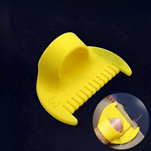 1PCS of Simple Sewing Tools - Durable Plastic Edge Lock and Sewing Tools for Beginners and Seniors (Yellow (3mm)) in Saudi Arabia