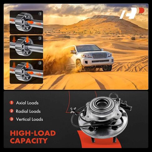 A-Premium 2 × محمل العجلة الأمامية ومجموعة المحور مع ABS و5 عروة متوافقة مع Chrysler Pacifica 2007-2008 in Saudi Arabia