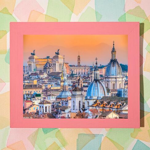 WUIVCTR DIY Paint by Numbers Rome Skyline Italy Canvas Painting Set with Acrylic Pigment Paintbrush for Adults Beginners Artwork Gift 16" x 20" in Saudi Arabia