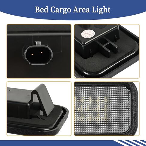 Bed Cargo Area Light 84396982 84659238 Fit for Chevrolet Silverado GMC Sierra 1500 2500 HD 3500 HD 2019 2020 2021 2022 2023 2024 2025, 12V White Truck Bed Lights (2 PCS) in Saudi Arabia