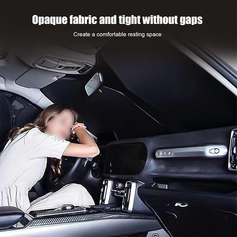 مناسب لسيارة Lexus GX 470 2003-2008 2009، ظل الشمس للزجاج الأمامي، مظلات سيارة قابلة للطي للزجاج الأمامي الأسود، ملحقات السيارة الداخلية in Kuwait