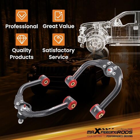 maxpeedingrods لأذرع التحكم العلوية الأمامية للرفع 1-4 بوصة لسيارة Jeep Grand Cherokee WK Commander XK 2005-2010، أذرع التحكم في التعليق القابلة للتعديل in Saudi Arabia