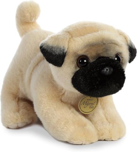 Aurora® Adorable Miyoni® Tots Pug Pup Stuffed Animal - Lifelike Details Make a Cherished Companion - Perfect for Decorating Bedrooms or Classrooms - Brown 9 Inches in Saudi Arabia