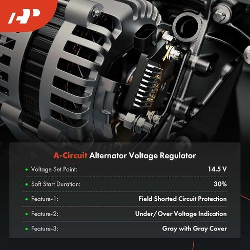 منظم جهد المولد A-Premium متوافق مع Ford F-250 F-350 F-450 F-550 Super Duty، Mustang، E-350 Super Duty، Crown Victoria، Excursion، LCF وLincoln Town Car وMercury Grand Marquis in Saudi Arabia