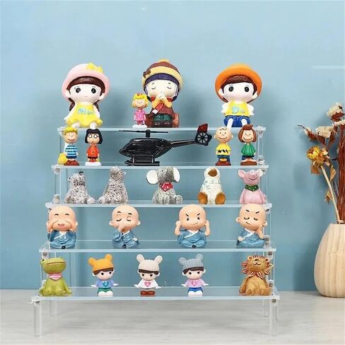 3 Tier Acrylic Display Riser, Clear Perfume Organizer Stand, Cupcake Stand Holder, Dessert Table Display Shelf, Skin Care Organizer for Decoration and Organization in Saudi Arabia