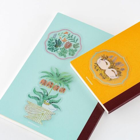 ほぼ日 Hobonichi Techo Accessories – iyo okumi: Transparent Embroidery Sticker Set - My Garden in Saudi Arabia