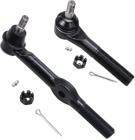 Detroit Axle - 4WD Front Tie Rods Track Bar Kit for 94-97 Dodge Ram 1500 2500, 1994 1995 1996 1997, 4 Inner & Outer Tie Rods, 2 Adjusting Sleeves, 1 Track Bar, Replacement in Saudi Arabia