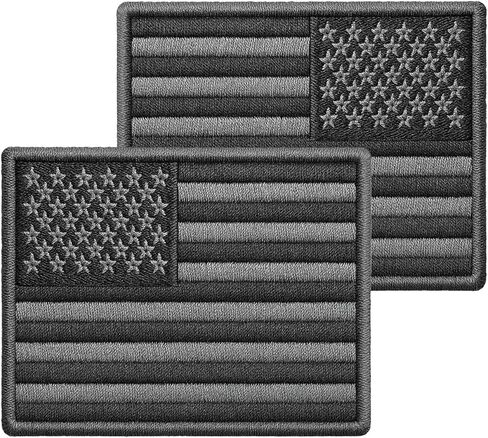 Flag Patch - Flag Patches for Backpacks - American Flag Patches for Jackets - Tactical US Flag Patch - USA Patch for Clothes - Hook and Loop on Back 2x3 in Saudi Arabia