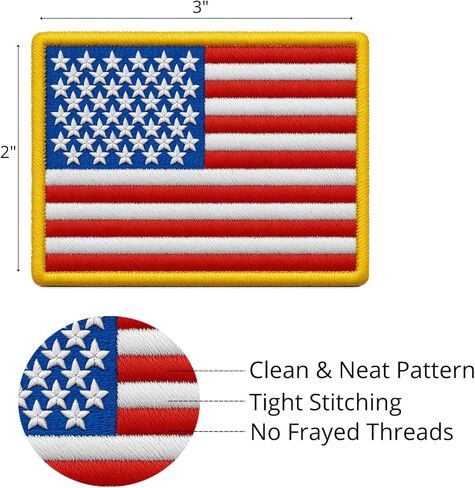 Flag Patch - Flag Patches for Backpacks - American Flag Patches for Jackets - Tactical US Flag Patch - USA Patch for Clothes - Hook and Loop on Back 2x3 in Saudi Arabia
