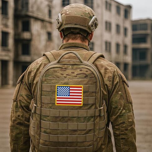 Flag Patch - Flag Patches for Backpacks - American Flag Patches for Jackets - Tactical US Flag Patch - USA Patch for Clothes - Hook and Loop on Back 2x3 in Saudi Arabia