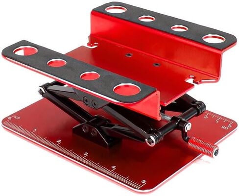 RC Work Stand Adjustable Repair Work Stand for 1/8 1/10 1/12 1/16 TRX4 Axial Redcat Losi RC Crawler Car Truck, Aluminum 360° Rotating Repair Station with Lift Lower Height Assembly Platform in Saudi Arabia