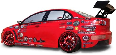 FIRE BRAND RC® Sponsor Logos 1A RC Decals - 6" x 10" - Premium 8-Color Printed Vinyl, Metallic & White Inks, Die-Cut Clear Vinyl for Easy Application in Saudi Arabia
