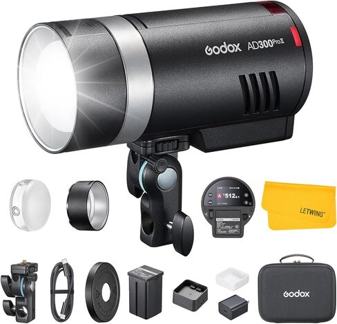 Godox AD600BM Outdoor Flash Strobe Light, 600Ws Bowens Mount Flash Monolight, 2.4G Wireless X System, GN87 1/8000 HSS Portable Lamp, with Godox AD-R6 Standard Reflector, 80cmX80cm /32"X32"Softbox in Saudi Arabia