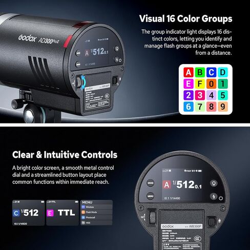 Godox AD600BM Outdoor Flash Strobe Light, 600Ws Bowens Mount Flash Monolight, 2.4G Wireless X System, GN87 1/8000 HSS Portable Lamp, with Godox AD-R6 Standard Reflector, 80cmX80cm /32"X32"Softbox in Saudi Arabia