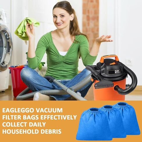 4 pcs Cloth Filter Bag for Armor All AA256 AA255 2.5 Gallon Shop VAC Microlined in Kuwait