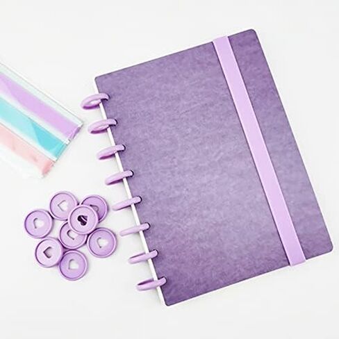 DIY 8 Hole Loose-Leaf Mushroom Hole Notebook Planner Organizer Binder Journal Diary Ring Binder Note Convenient School Supplies in Saudi Arabia