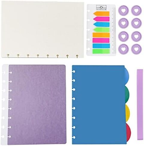 DIY 8 Hole Loose-Leaf Mushroom Hole Notebook Planner Organizer Binder Journal Diary Ring Binder Note Convenient School Supplies in Saudi Arabia