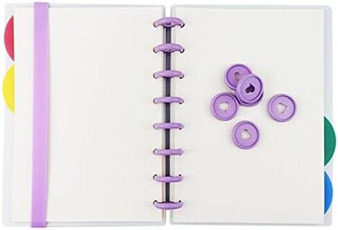 DIY 8 Hole Loose-Leaf Mushroom Hole Notebook Planner Organizer Binder Journal Diary Ring Binder Note Convenient School Supplies in Saudi Arabia