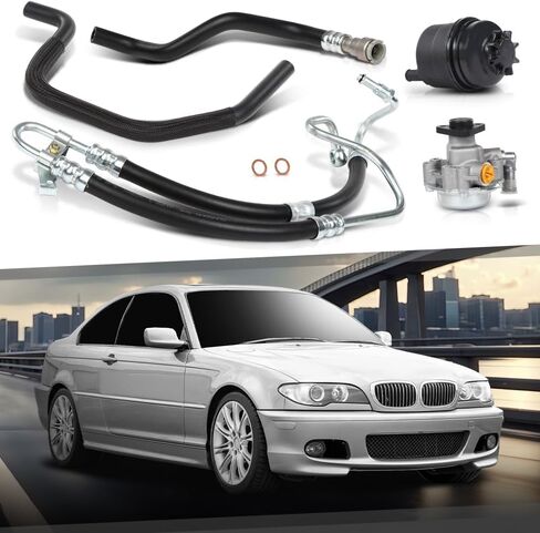 طقم مضخة توجيه الطاقة CHEDA متوافق مع BMW E46 325Ci 325i 330Ci 330i 2000-2005، مناسب LUK LF-20 (ID: LF 20) مضخات توجيه الطاقة فقط 32 41 6 760 036 KIT، 553-58945، 553-59076، 32416760036 in Kuwait