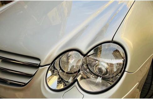 متوافق مع غطاء المصباح الأمامي Benz SL-Class W230 2004-2007 - عاكس الضوء من البولي كربونات مع حماية من الأشعة فوق البنفسجية (1 A Piar) in Saudi Arabia