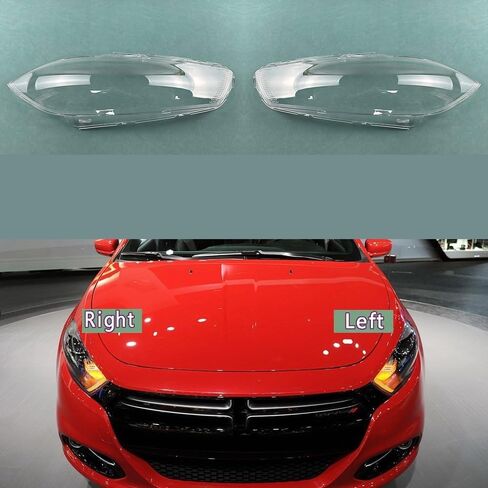 Compatible With d-odge Dart 2013-2014 Headlight Cover Lens - Transparent Plexiglass Headlamp Shell with UV Protection(Right) in Saudi Arabia
