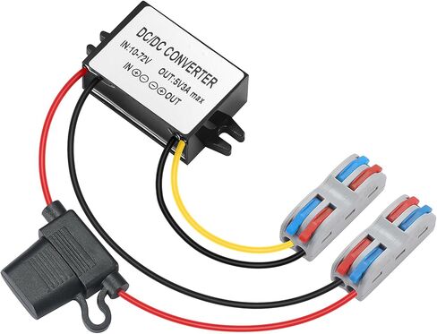 DC 12V 24V 48V to 5V Step Down Converter Regulator 3A 15W Power Adapter Buck Converter Waterproof DC-DC Step Down Module in Saudi Arabia