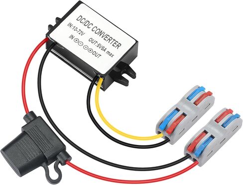 DC 12V 24V 48V to 5V Step Down Converter Regulator 3A 15W Power Adapter Buck Converter Waterproof DC-DC Step Down Module in Saudi Arabia