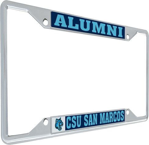 Desert Cactus California State University San Marcos Car Accessories Cougars Metal License Plate Frame and Tag Holder for Front or Rear of Car (Alumni) in Saudi Arabia