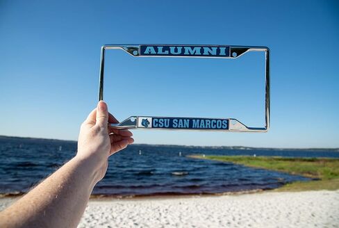 Desert Cactus California State University San Marcos Car Accessories Cougars Metal License Plate Frame and Tag Holder for Front or Rear of Car (Alumni) in Saudi Arabia