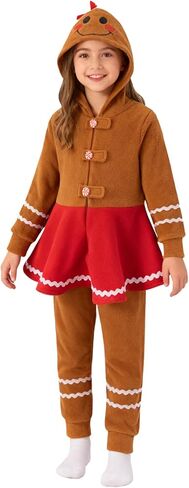 Daddy's New Fishing Buddy Kids Girls Gingerbread Bodysuit Outfit Christmas One-Piece Hooded Romper in Kuwait