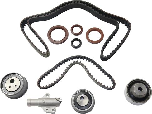 مجموعة حزام التوقيت Garage-Pro مع شداد حزام التوقيت يناسب 2.4 لتر لاستبدال Mitsubishi Galant 2007 2008 2009 2010 2011 2012 Mitsubishi Eclipse 2008-2012 محرك التداخل، استبدال الغاز # MR984375 in Kuwait