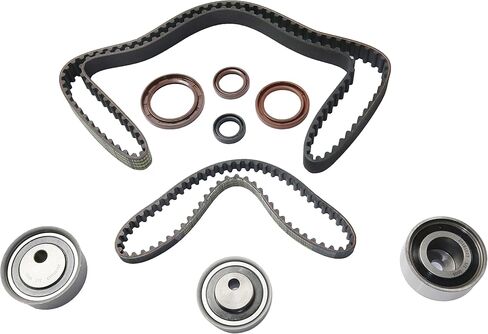 مجموعة حزام التوقيت Garage-Pro مع شداد حزام التوقيت يناسب 2.4 لتر لاستبدال Mitsubishi Galant 2007 2008 2009 2010 2011 2012 Mitsubishi Eclipse 2008-2012 محرك التداخل، استبدال الغاز # MR984375 in Kuwait
