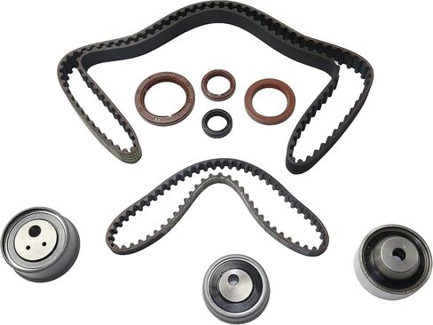 مجموعة حزام التوقيت Garage-Pro مع شداد حزام التوقيت يناسب 2.4 لتر لاستبدال Mitsubishi Galant 2007 2008 2009 2010 2011 2012 Mitsubishi Eclipse 2008-2012 محرك التداخل، استبدال الغاز # MR984375 in Kuwait