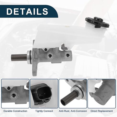 Brake Master Cylinder for Honda Civic 2016-2019 Durable No.46100TBAA01 Engine Compartment Hydraulic Master Cylinder with Reservoir 1 Pcs in Saudi Arabia