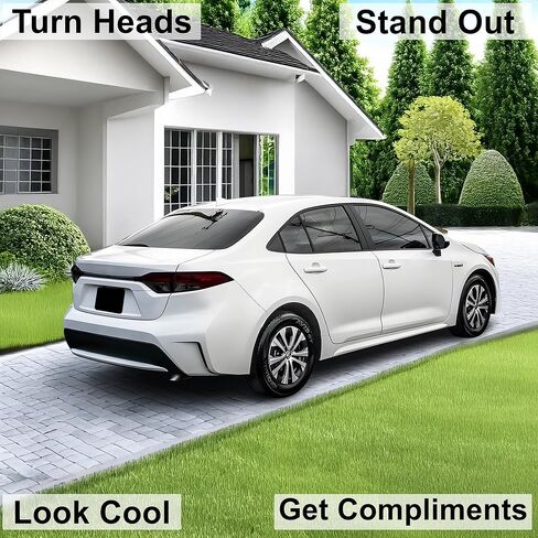تصميمات BOGAR TECH مسبقة القطع لسيارة Toyota Corolla Sedan 2020-2025 طقم تلوين الضوء الخلفي بالكامل عاكس الضوء الخلفي، دخان داكن in Saudi Arabia