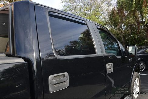 أقنعة EOS على شكل قناة وفتحات جانبية منحرفة للنافذة الواقية من المطر لموديلات Ford F-150 Crew Cab موديلات 2004-2008 in Saudi Arabia