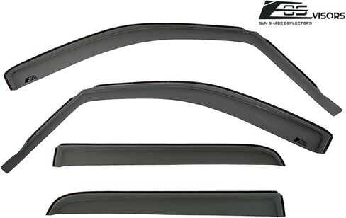 أقنعة EOS على شكل قناة وفتحات جانبية منحرفة للنافذة الواقية من المطر لموديلات Ford F-150 Crew Cab موديلات 2004-2008 in Saudi Arabia