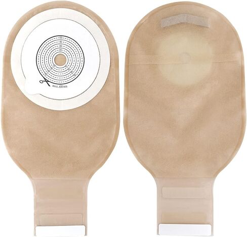 21 PCS Colostomy Bags,Ostomy Supplies, Two Piece Drainable Ostomy Pouch with Closure,Ostomy Bag for Ileostomy Stoma Care, Cut-to-Fit(15pcs Bags+6pcs Barrier) in Saudi Arabia